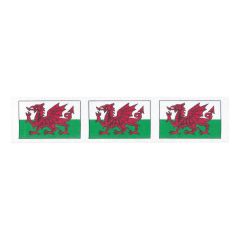 **-Berisfords 35mm Red-** White & Green Welsh Dragon Flag Ribbon (20m spool) ##-Berisfords Ribbon R1366635-1-##