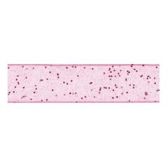 **-Berisfords 25mm Pink Random Glitter Ribbon (20m spool)-** ##-Berisfords Ribbon R4280225-2-##