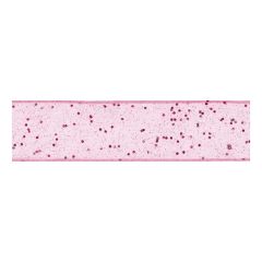 **-Berisfords 40mm Pink Random Glitter Ribbon (20m spool)-** ##-Berisfords Ribbon R4280240-2-##