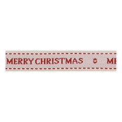 **-Berisfords 15mm Natural Christmas Wishes Ribbon (15m spool)-** ##-Berisfords Ribbon R4359115-2-##