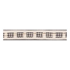**-Berisfords 12mm Black Gingham Ruffle Ribbon (20m spool)-** ##-Berisfords Ribbon R4399512-10-##