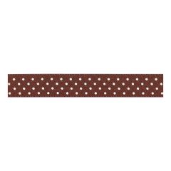 **-Berisfords 15mm Brown Micro Dot Polyester Ribbon (20m spool)-** ##-Berisfords Ribbon R593215-25-##
