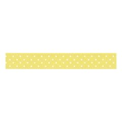 **-Berisfords 15mm Lemon Micro Dot Polyester Ribbon (20m spool)-** ##-Berisfords Ribbon R593215-5-##