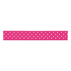 **-Berisfords 15mm Shocking Pink Micro Dot Polyester Ribbon (20m spool)-** ##-Berisfords Ribbon R593215-72-##
