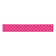 **-Berisfords 25mm Shocking Pink Micro Dot Polyester Ribbon (20m spool)-** ##-Berisfords Ribbon R593225-72-##