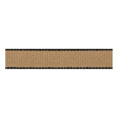 **-Berisfords 7mm Natural / Black Natural/Black Hopsack Ribbon (15m spool)-** ##-Berisfords Ribbon R600377-1-##