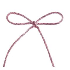 **-Berisfords 3mm Rose/White Bakers Twine Ribbon (20m spool)-** ##-Berisfords Ribbon R600443-2-##