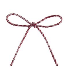 **-Berisfords 3mm Red/White Bakers Twine Ribbon (20m spool)-** ##-Berisfords Ribbon R600443-4-##