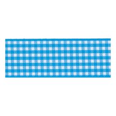**-Berisfords 10mm Peacock Gingham Ribbon (20m spool)-** ##-Berisfords Ribbon R739110-4-##
