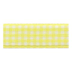 **-Berisfords 40mm Lemon Gingham Ribbon (20m spool)-** ##-Berisfords Ribbon R739140-5-##