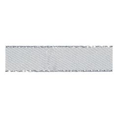 **-Berisfords 3mm Silver Grey Metallic Edge Satin Ribbon (20m spool)-** ##-Berisfords Ribbon R86033-18-##
