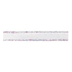 **-Berisfords 5mm White Iridescent Edge Satin Ribbon (20m spool)-** ##-Berisfords Ribbon R94865-6-##