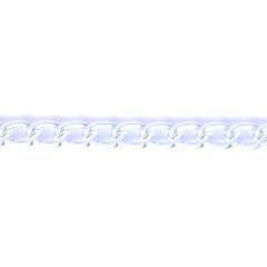 **-Faceted Aluminium Chain 8mm X 10m :: Silver-** ##-Trimits TD0297-##