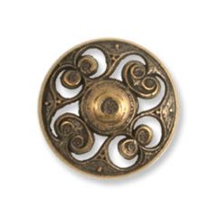**-Metal Filigree Button G4227 :: 24mm :: Bronze-** ##-Trimits G422736-70-##