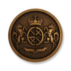 **-Metal Button G4354 :: 28mm :: Bronze-** ##-Trimits G435444-90-##