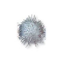 **-13mm Metallic Pom Poms In Bulk :: Silver-** ##-Trimits PP72-##