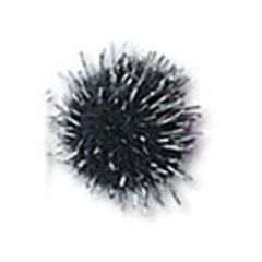 **-Trimits PP78 | Black/Silver Metallic Pom Poms | Toy Making | 13mm | 100 pack-** ##-Trimits PP78-##