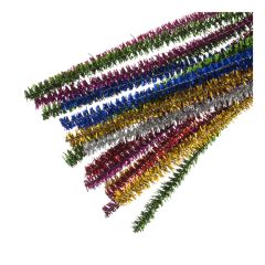 **-Glitter Chenille 6mm x 30cm 100 pack-** ##-Trimits ST--GLT-##