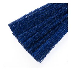 **-Glitter Chenille 6mm x 30cm 100 pack :: Colour Royal Blue-** ##-Trimits ST39-##