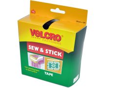 **-Velcro Tape Sew And Stick White-** ##-Velcro V602---SWSTWHT-##
