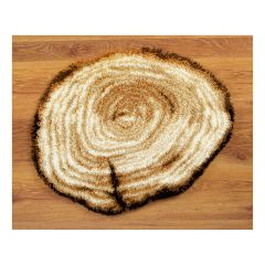**-Latch Hook: Shaped Rug: Tree Stump-** ##-Vervaco PN-0146159-##
