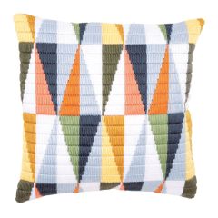 **-Long Stitch Cushion: Triangles-** ##-Vervaco PN-0147911-##
