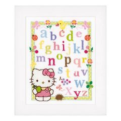 **-Counted Cross Stitch: Hello Kitty-** Learning ABC ##-Vervaco PN-0148694-##