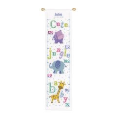 **-Counted Cross Stitch Height Chart: Baby Animals Aida-** ##-Vervaco PN-0149293-##