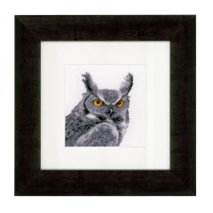 **-Counted Cross Stitch Kit: Grey Owl-** ##-Vervaco PN-0149952-##