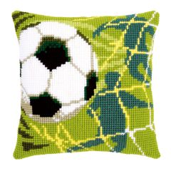 **-Cross Stitch Cushion: Football-** ##-Vervaco PN-0150043-##