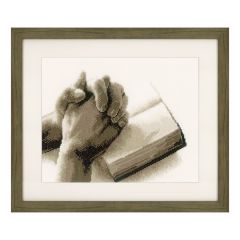 **-Counted Cross Stitch Kit: Praying Hands-** ##-Vervaco PN-0150173-##