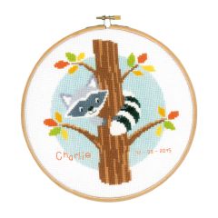 **-Counted Cross Stitch Kit: Raccoon in Tree-** ##-Vervaco PN-0151859-##