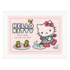 **-Counted Cross Stitch Kit: Hello Kitty: Rainy days-** ##-Vervaco PN-0151913-##