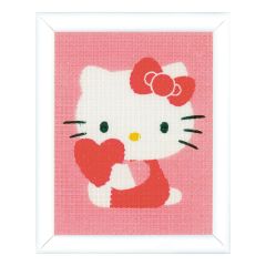 **-Tapestry Kit: Hello Kitty: With Heart-** ##-Vervaco PN-0155324-##
