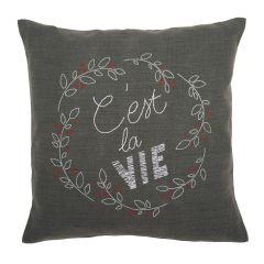 **-Embroidery Cushion: C'est La Vie-** ##-Vervaco PN-0156052-##