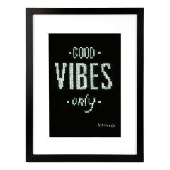 **-Counted Cross Stitch Kit: Good Vibes-** ##-Vervaco PN-0156396-##