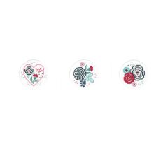 **-Counted Cross Stitch Cards: Modern Flowers (Set of 3)-** ##-Vervaco PN-0156951-##