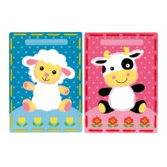 **-Embroidery Cards: Lamb and Cow (Set of 2)-** ##-Vervaco PN-0157035-##