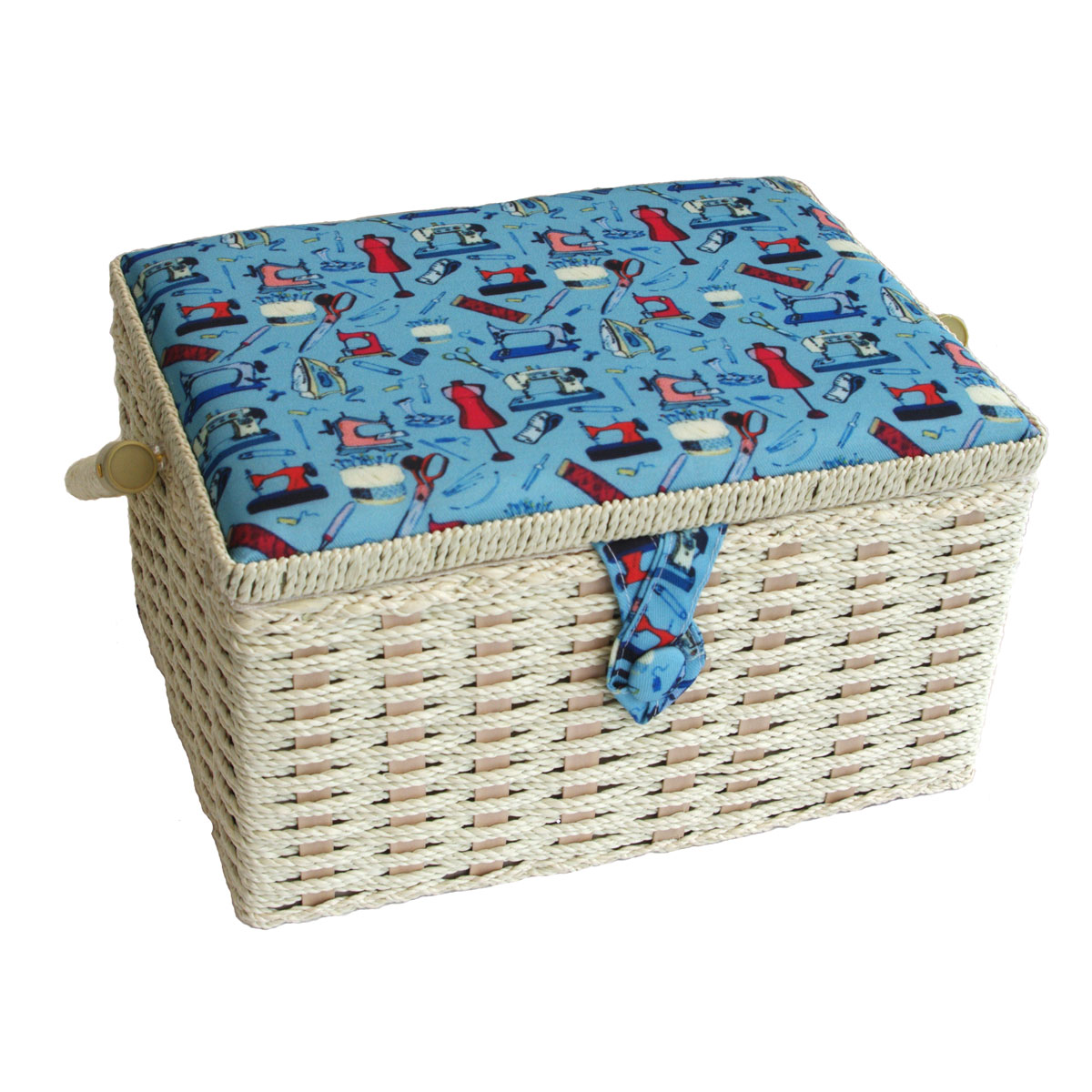 Notions Medium Sewing Basket Multi 26 x 19 x 15cmSewing Online FM-008