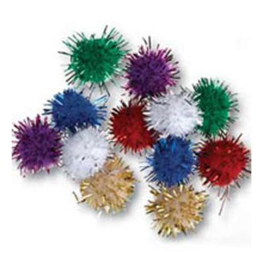 <strong>13mm Metallic Pom Poms In Bulk</strong> <em>Trimits PP7-0-8-</em>