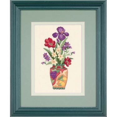 <strong>Elegant Floral Crewel Embroidery Kit</strong> <em>Dimensions D06230</em>