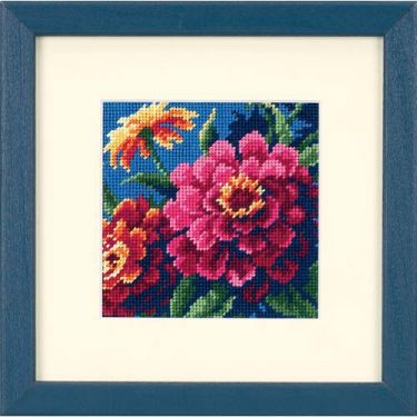 <strong>Zinnias Needlepoint/Tapestry Kit</strong> <em>Dimensions D07213</em>