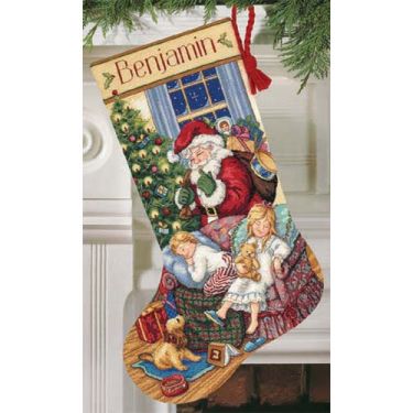 <strong>Sweet Dreams Stocking Christmas Cross Stitch Kit</strong> <em>Dimensions D08740</em>