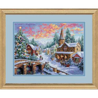 <strong>Holiday Village Christmas Cross Stitch Kit</strong> <em>Dimensions D08783</em>