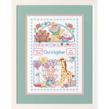 <strong>Birth Record For Baby Counted Cross Stitch Kit</strong> <em>Dimensions D13650</em>