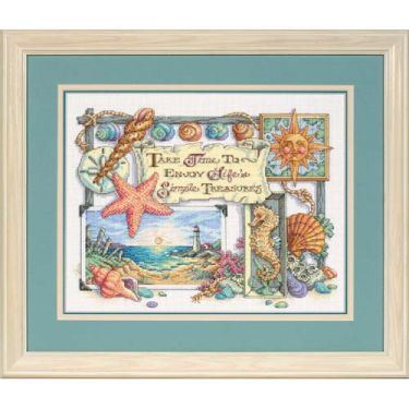 <strong>Simple Treasures Counted Cross Stitch Kit</strong> <em>Dimensions D13696</em>