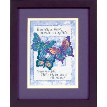 <strong>Today Is A Gift Stamped Cross Stitch Kit</strong> <em>Dimensions D16730</em>