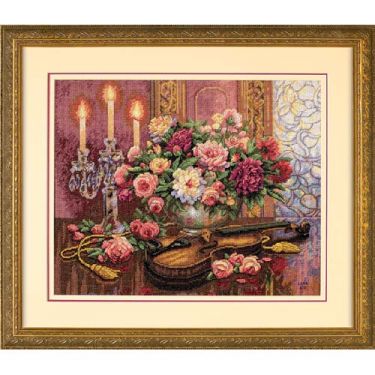 <strong>Romatic Floral Cross Stitch Kit</strong> <em>Dimensions D35185</em>