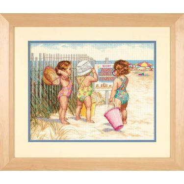 <strong>Beach Babies Counted Cross Stitch Kit</strong> <em>Dimensions D35216</em>