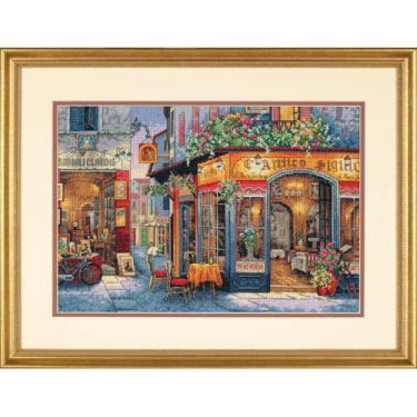 <strong>European Bistro Cross Stitch Kit</strong> <em>Dimensions D35224</em>